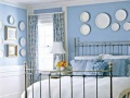 优雅蓝色调 蓝色卧室背景墙心动推荐（组图）