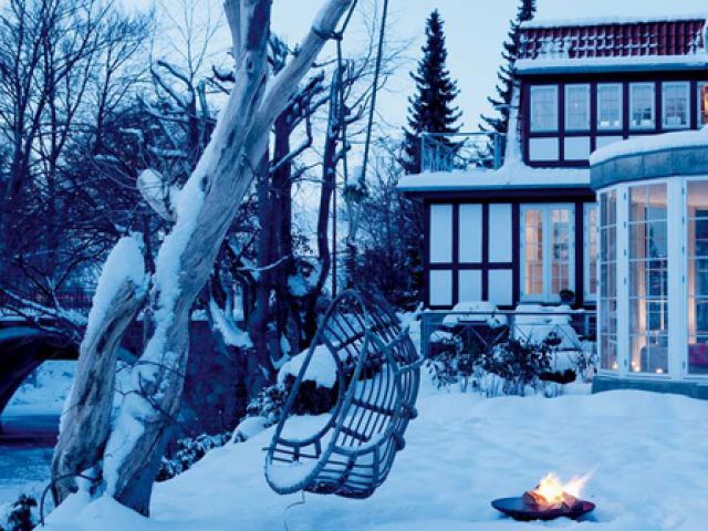 赞！白色圣诞节之丹麦最美冬季取暖屋（图） 