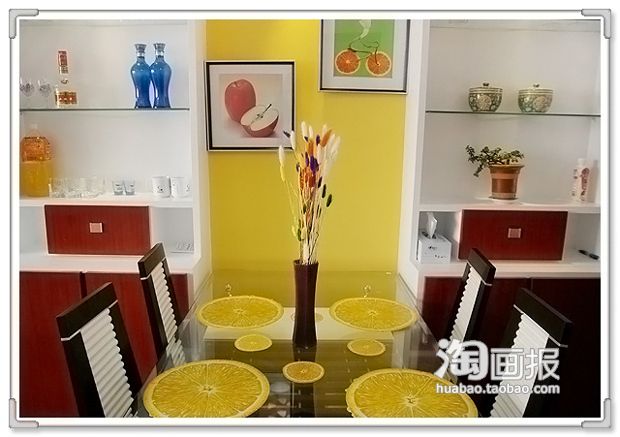 85平简洁明快小屋 黄色餐厅大增食欲（组图） 