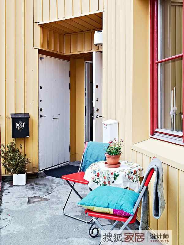 88平米的色彩斑斓公寓 经典北欧风格的美丽家 