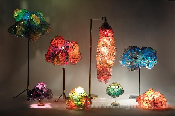 精美琉璃球 环保再利用的创意灯具(组图) 