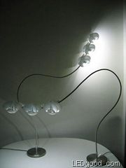 典雅造型的桌灯 LED兰花台灯(组图) 