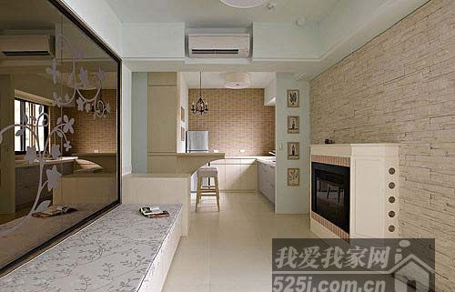 棕色与白色构成优雅清新的美式休闲小客厅