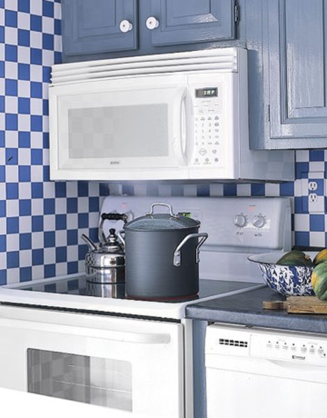 五彩斑斓 创意壁纸完美装饰你的厨房 （图） 