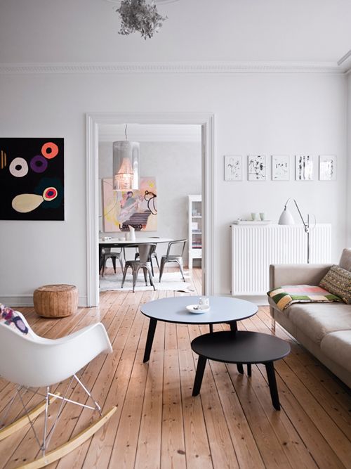 丹麦清新阳光小公寓 与色彩亲密接触(组图) 