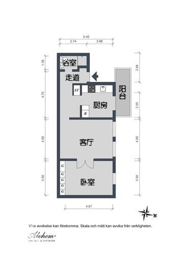 73平蜗居双色变奏 延伸家的温馨感（组图） 