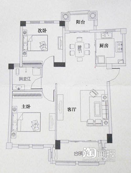 小清新女白领设计15万装92平纯白屋（图） 