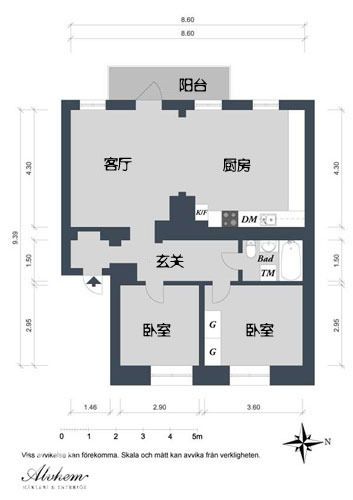 80平瑞典蜗居 饱满有品为温馨加分（组图） 