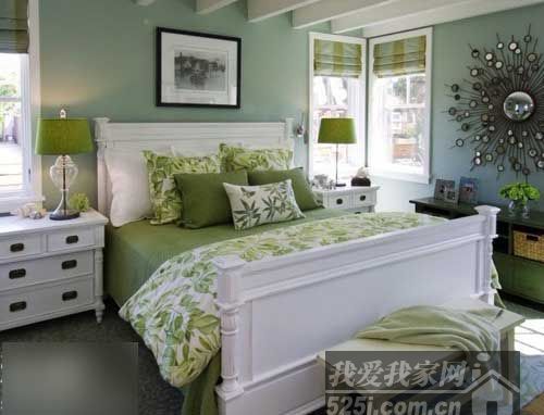 床品改造绿色调床品