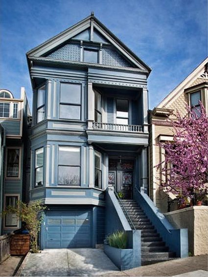 旧金山优雅蓝色别墅(组图) 