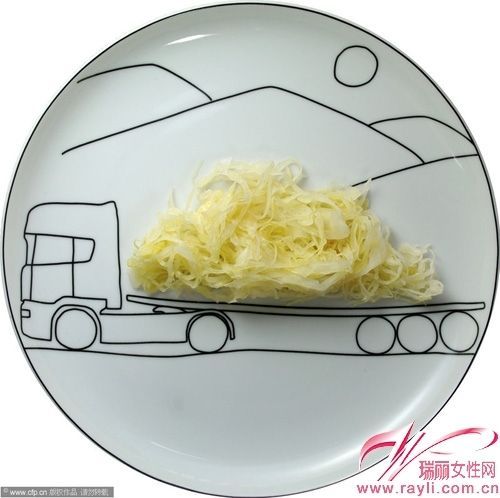 运送食物的卡车