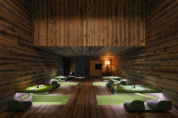 最无可挑剔的餐厅 木地板打造经典日式(组图) 