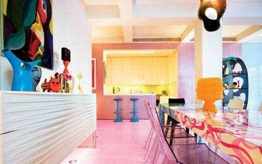 带你漫游仙境 纽约设计师的色彩公寓  
