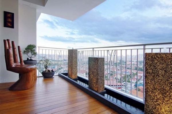实用主义的家居应用 新加坡暖色调现代公寓 