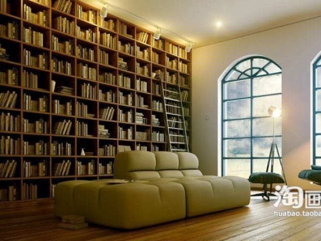 蛀书虫们的最爱 现代书房设计欣赏（组图） 