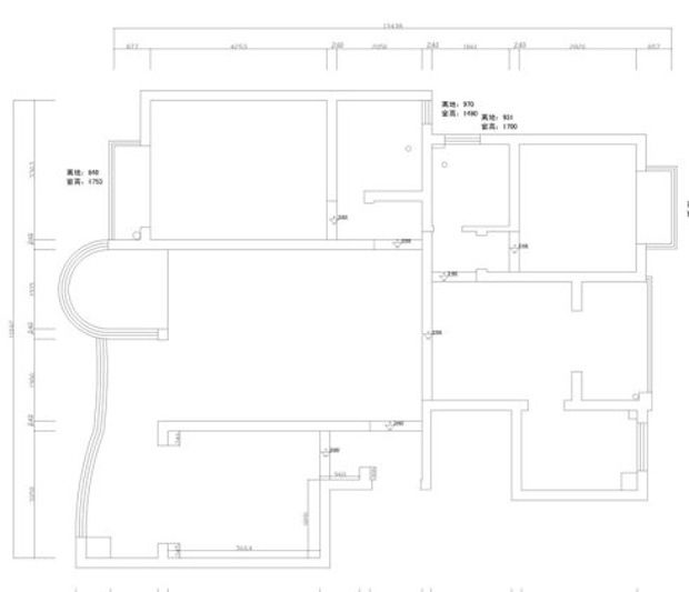 12万装135平3室现代三口之家 走廊异型衣帽间 