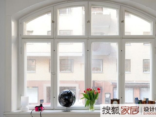 54平米温馨单身公寓 清新淡雅的白色家居世界 