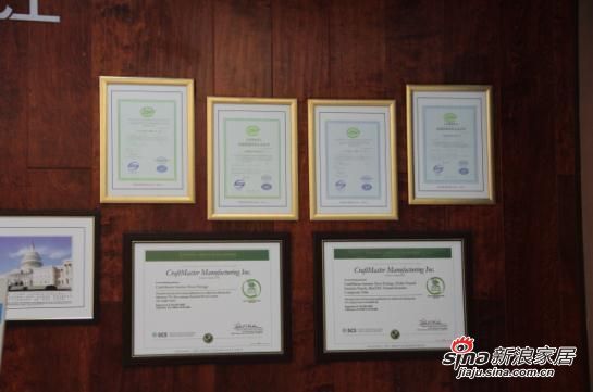 艺王房门产品获得美国多项认证
