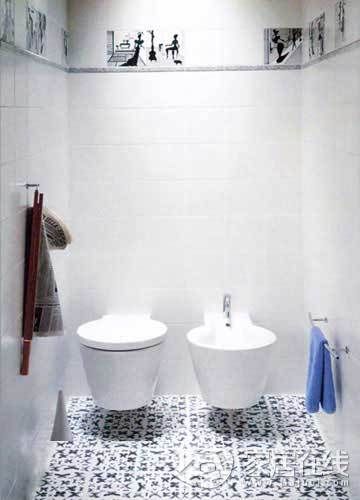 浴室百变瓷砖贴法 打造可爱的漂亮小窝 
