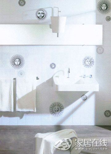 浴室百变瓷砖贴法 打造可爱的漂亮小窝 