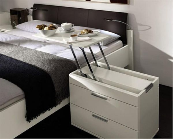 卧室必需品的简单之选 30种个性床头柜欣赏(图) 