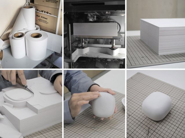 2012米兰设计周作品 日本nendo涂漆纸质容器 