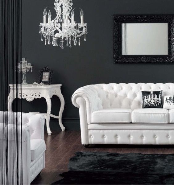 永恒经典色 21款时尚气质黑白客厅设计赏(图) 
