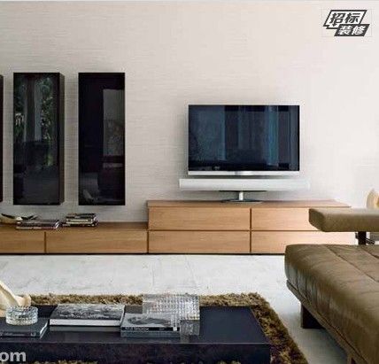 宜家电视柜设计 造就实用客厅背景墙（图） 