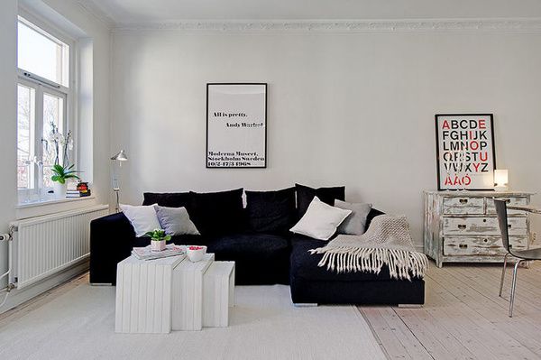 64平米的别样浪漫 迷人的瑞典公寓欣赏(组图) 