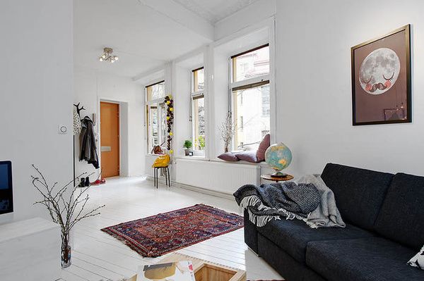 50平米也温馨 明亮温暖的瑞典公寓（组图） 