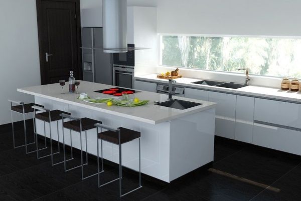 厨房也可以超酷 35款经典黑白空间设计(组图) 