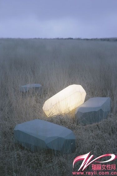 石头造型灯