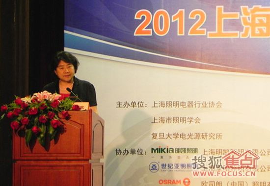 中国照明电器协会理事长刘升平发言