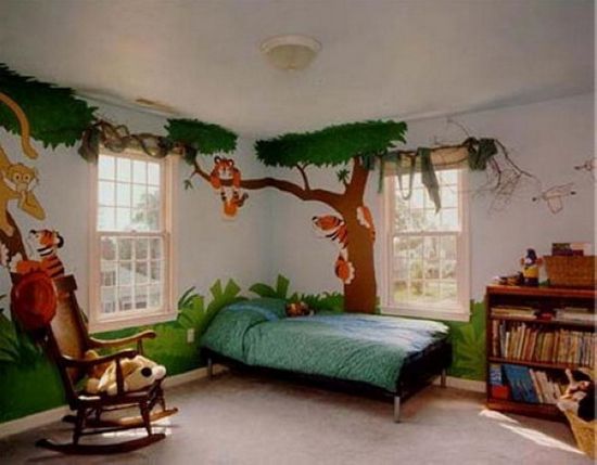 超酷！25个丛林主题儿童房设计方案（组图） 