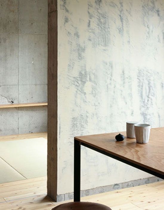 墙面吹“裸风” 日本公寓交叉空间改造 
