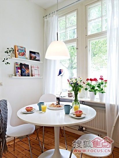 北欧风格50平方小户型 独特可爱的单身公寓(图) 