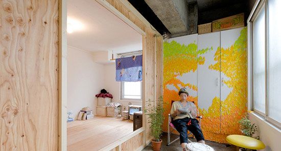 日本33平破旧小公寓 神奇一居室改造 