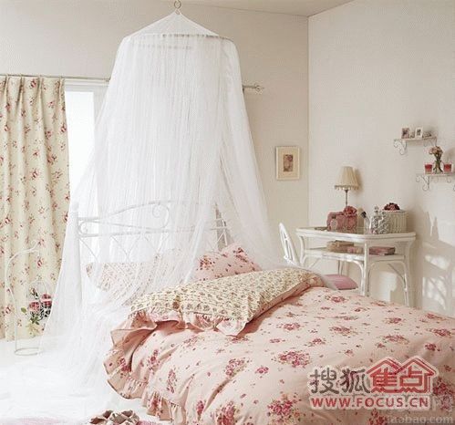清新田园系列的卧室 迷失在幽雅的浪漫之中 