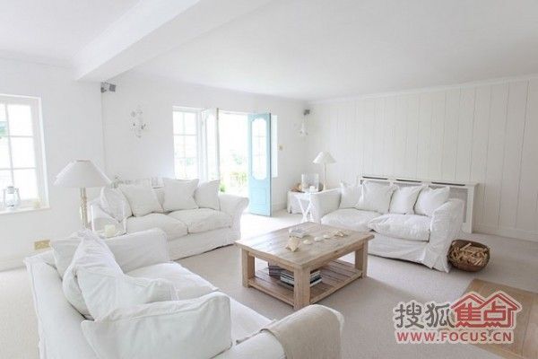 纯白色童话 白色的夏日度假小屋Boathouse 