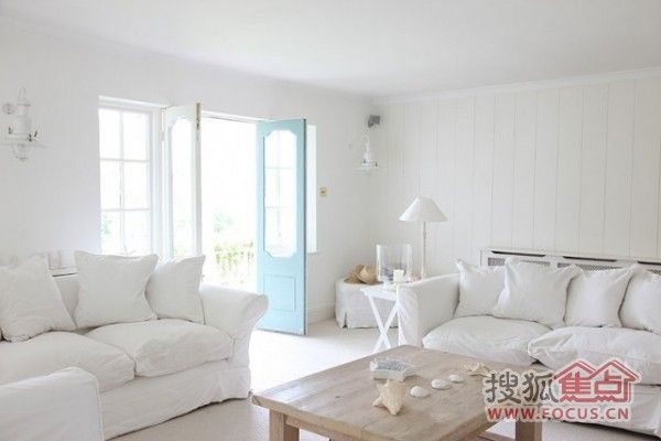 纯白色童话 白色的夏日度假小屋Boathouse 