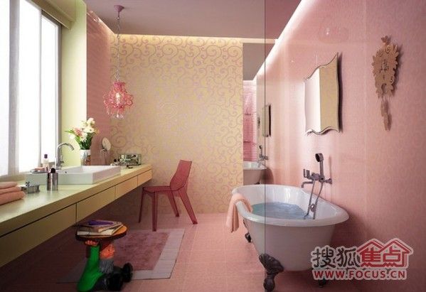 经典神秘的紫色系 浪漫温馨的卫浴空间设计 
