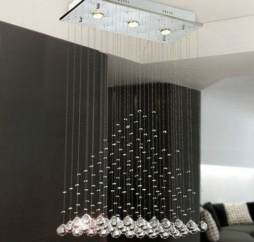 现代简约水晶灯，级中的吊灯玻璃餐厅灯，质感一流，打造最佳情调