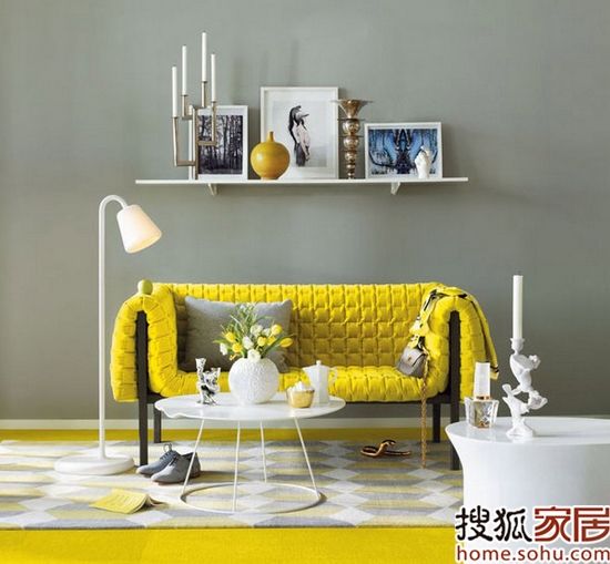 阳光的明黄色 10款别样温馨客厅装修（组图） 