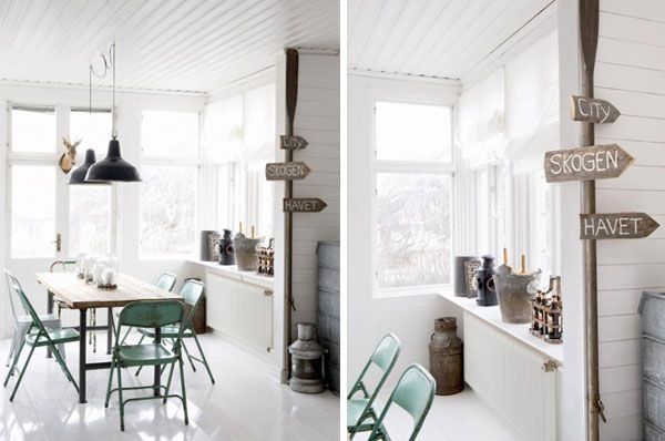 斯堪的纳维亚的素色复古现代家居设计(组图) 