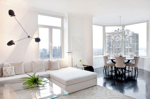 简约的白色公寓设计 彰显优雅的生活（组图） 