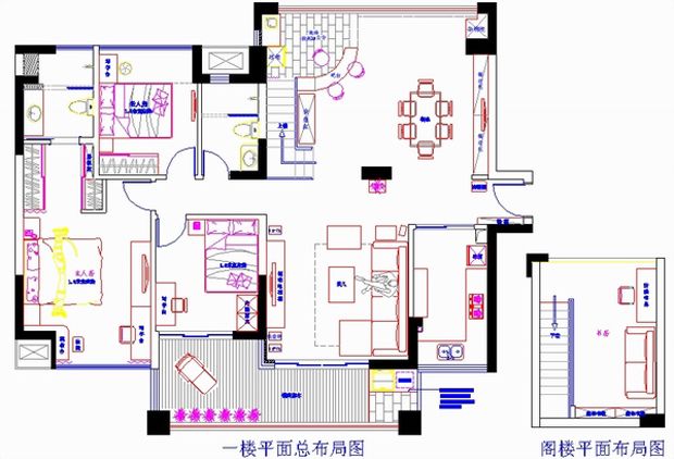 现代唯美3室小复式多彩靓家 畅享时尚生活 