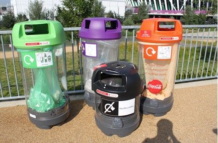 2012伦敦奥运场馆的垃圾分类做的很环保