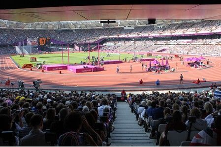  2012伦敦奥运的主体育馆――“伦敦碗”馆内场景