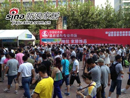 2012上海国际壁纸博览会开幕式观众人山人海