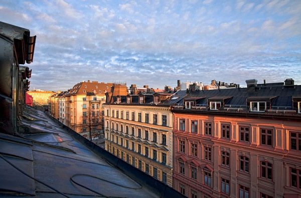 瑞典斯德哥尔摩屋顶公寓（组图） 